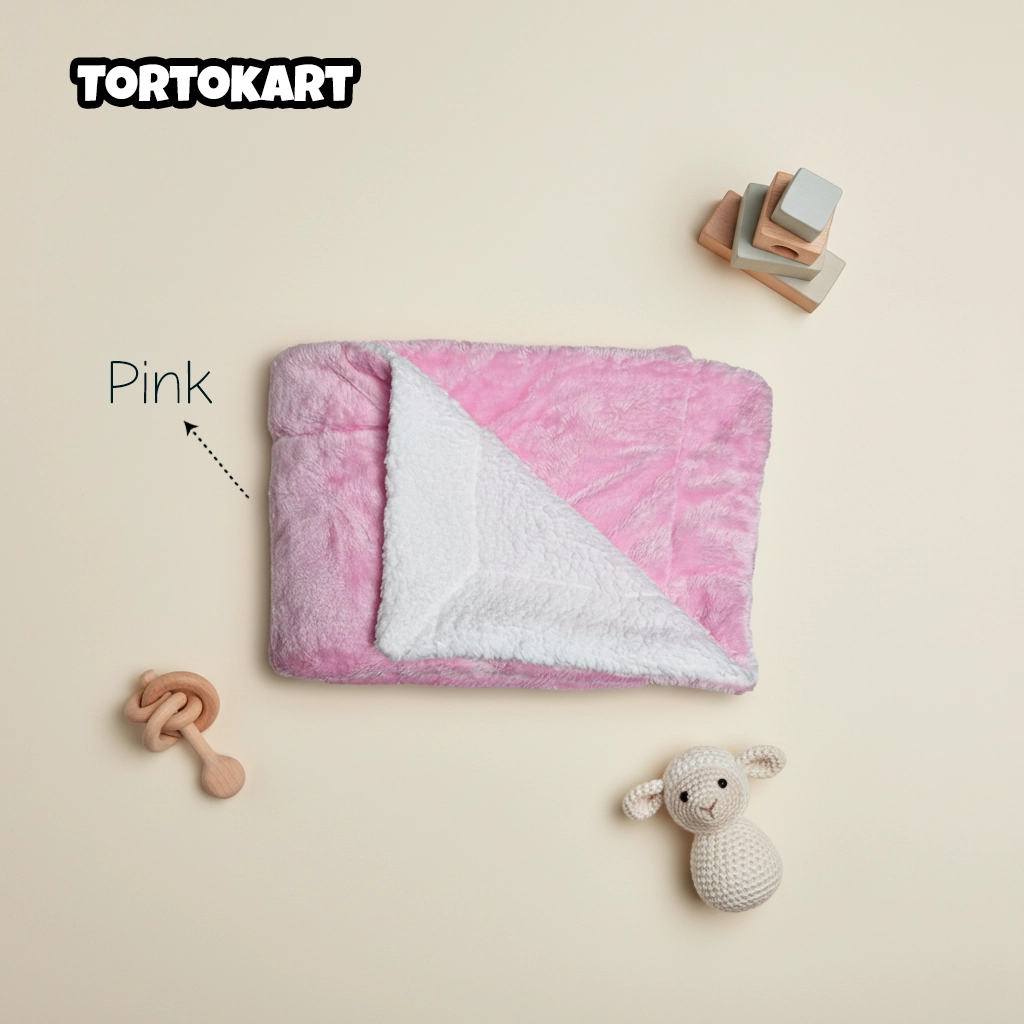 Tortokart Pink Baby Blanket