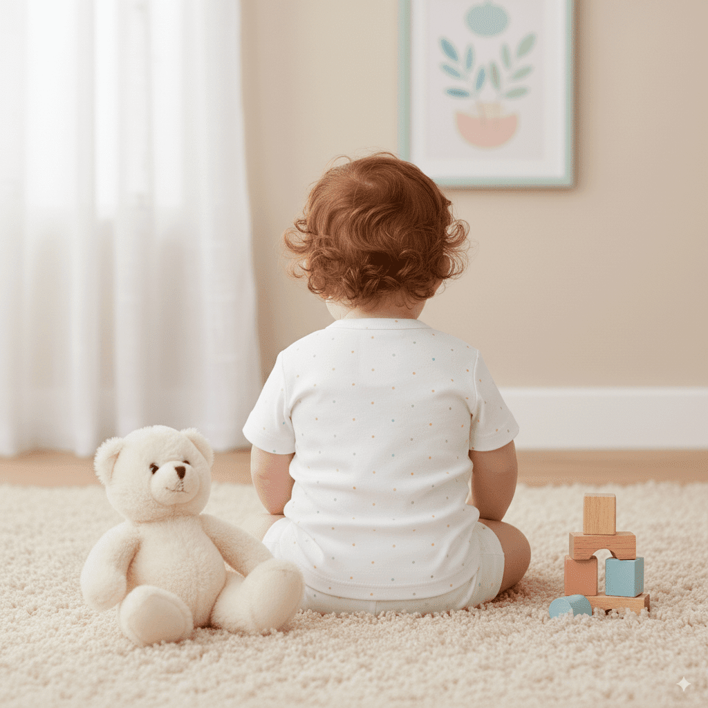 Baby Boys & Girls Cotton Short Sleeve Set – White with Colorful Dot Print | Summer Outfit (0-6 Months) - Image 2