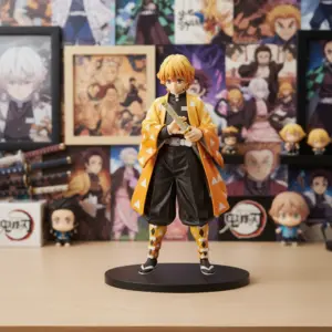 Full-body action figure of Zenitsu Agatsuma from Demon Slayer, holding his Nichirin sword.